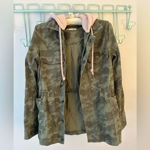 Nordstrom camo jacket with detachable hood